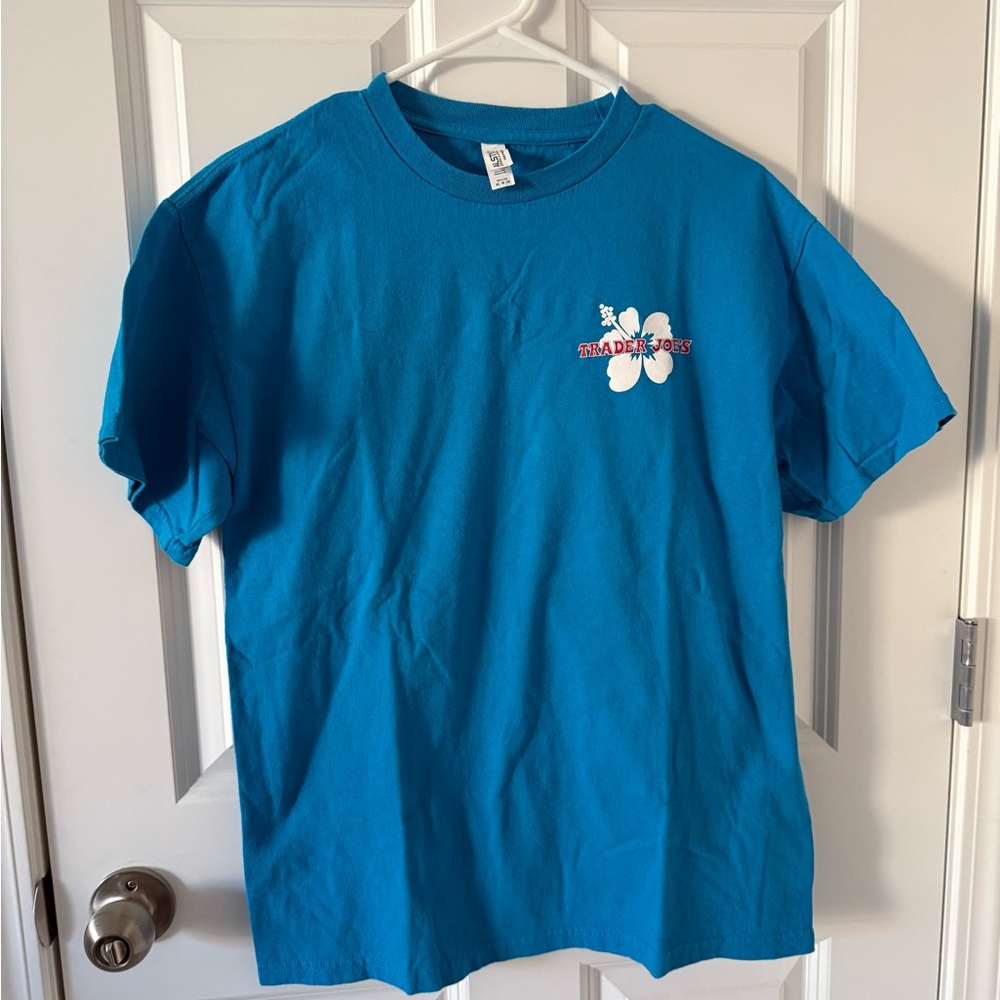 Teal Short Sleeve Tee with Butterfly Accent